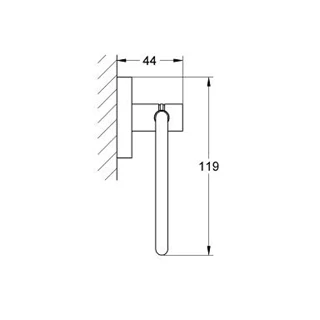 Grohe Essentials wc-papír tartó 40689001
