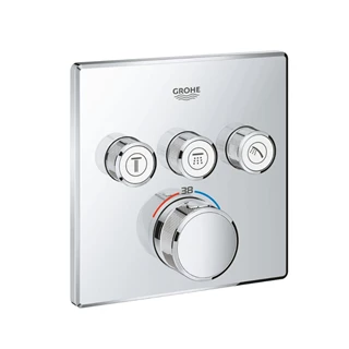 Grohe Grohtherm Smartcontrol termosztátos színkészlet, 3 utas váltó, króm 29126000 Grohe Grohtherm Smartcontrol termosztátos színkészlet, 3 utas váltó, króm 29126000