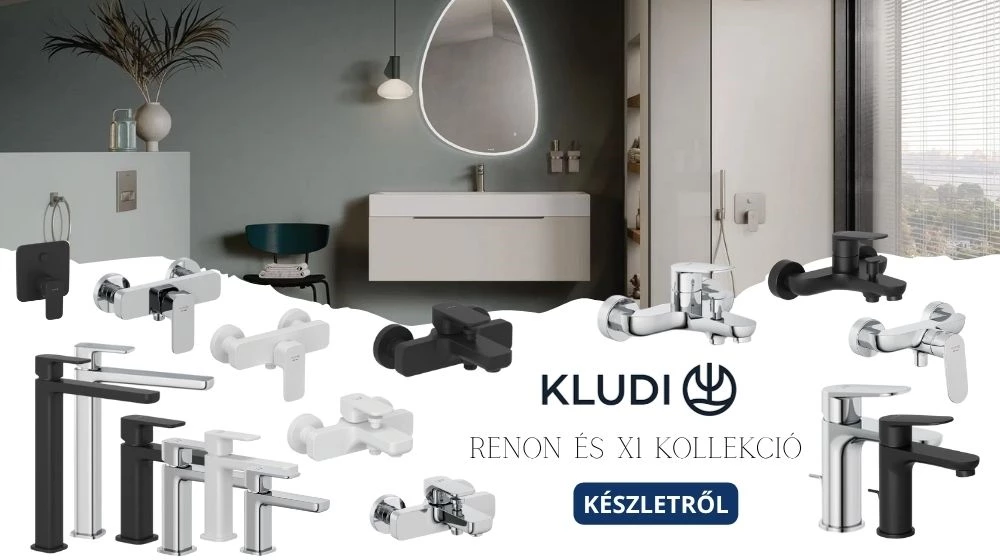 Kifinomult funkcionalitás és letisztult design – megérkeztek a Kludi Renon és X1 kollekciók!