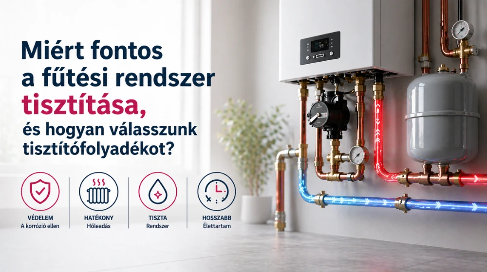 Miért fontos a fűtési rendszer tisztítása, és hogyan válasszunk tisztítófolyadékot?