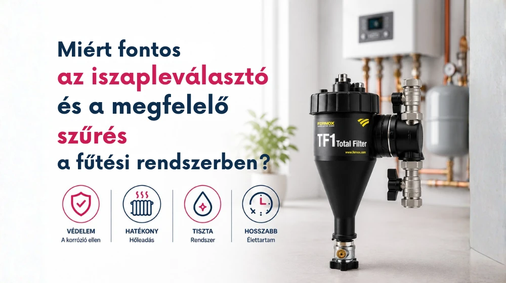 Miért fontos az iszapleválasztó és a megfelelő szűrés a fűtési rendszerben?