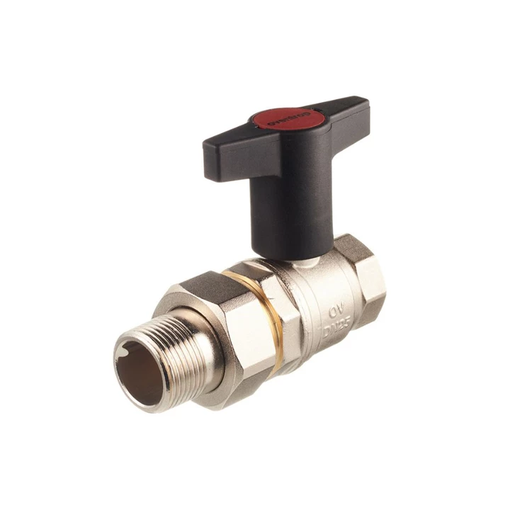 Oventrop Optibal golyóscsap, műanyag fogantyúval, DN25, 1” bm, km-es csavarzat, PN16, sárgaréz 1075708 Oventrop Optibal golyóscsap, műanyag fogantyúval, DN25, 1” bm, km-es csavarzat, PN16, sárgaréz 1075708