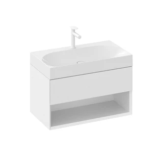 Ravak Lite 120/80 mosdó B/J, túlfolyó nélkül, csaptelep furattal, balos XJXL1212000