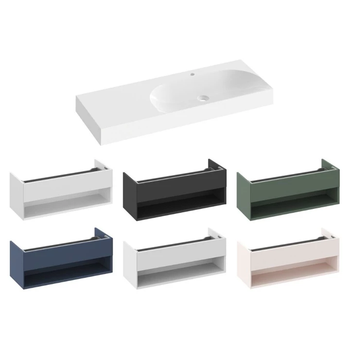 Ravak Lite 120/80 mosdó B/J, túlfolyó nélkül, csaptelep furattal, balos XJXL1212000