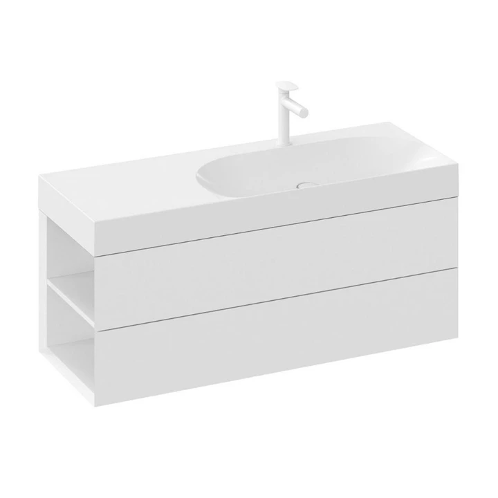 Ravak Lite 120/80 mosdó B/J, túlfolyó nélkül, csaptelep furattal, balos XJXL1212000