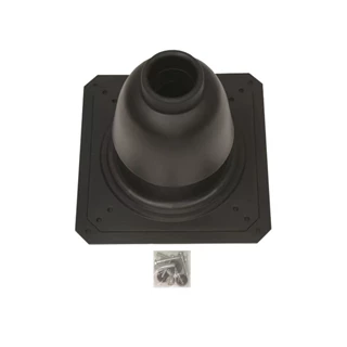 Saunier Duval égéstermék-elvezetés, szétválasztott rendszerű, 80/80 mm, kürtőfedél, fekete 0020199422