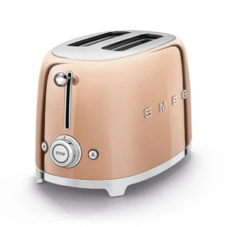 Smeg retro 2-szeletes kenyérpirító - rosegold TSF01RGEU Smeg retro 2-szeletes kenyérpirító - rosegold TSF01RGEU