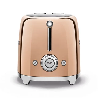 Smeg retro 2-szeletes kenyérpirító - rosegold TSF01RGEU Smeg retro 2-szeletes kenyérpirító - rosegold TSF01RGEU