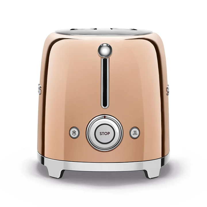 Smeg retro 2-szeletes kenyérpirító - rosegold TSF01RGEU Smeg retro 2-szeletes kenyérpirító - rosegold TSF01RGEU