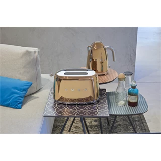 Smeg retro 2-szeletes kenyérpirító - rosegold TSF01RGEU Smeg retro 2-szeletes kenyérpirító - rosegold TSF01RGEU