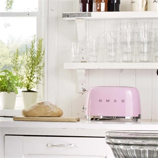 Smeg retro kenyérpirító 2 szeletes - rózsaszín TSF01PKEU Smeg retro kenyérpirító 2 szeletes - rózsaszín TSF01PKEU