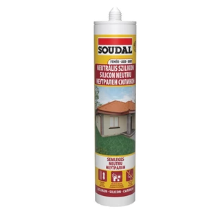 Soudal Neutrális Szilikon, Fehér 280ml 103246 Soudal Neutrális Szilikon, Fehér 280ml 103246