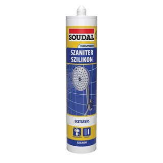 Soudal Szaniter Szilikon, transzparens 280 ml 153418 Soudal Szaniter Szilikon, transzparens 280 ml 153418