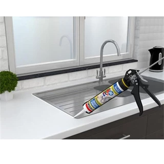 Soudal Szaniter Szilikon, transzparens 280 ml 153418 Soudal Szaniter Szilikon, transzparens 280 ml 153418