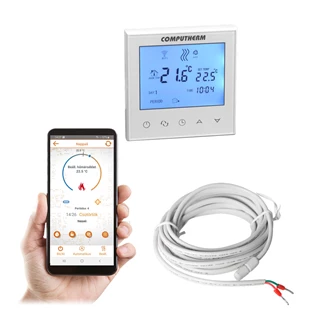 Computherm E280 Wi-Fi termosztát radiátoros és padlófűtési rendszerekhez E280