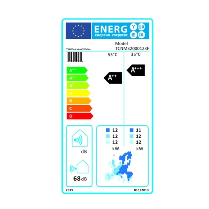 Technik Cool PRO monoblokkos levegő-víz hőszivattyú, 12 kW, 3 fázisú, 400 V TCNM32000123F Technik Cool PRO monoblokkos levegő-víz hőszivattyú, 12 kW, 3 fázisú, 400 V TCNM32000123F