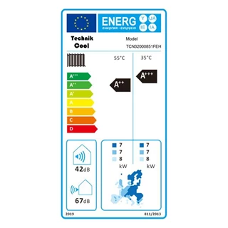 Technik Cool PRO split levegő-víz hőszivattyú, 8 kW, 1 fázisú, 230 V TCN32000851FEH Technik Cool PRO split levegő-víz hőszivattyú, 8 kW, 1 fázisú, 230 V TCN32000851FEH