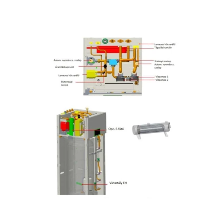 Technik Cool PRO split levegő-víz hőszivattyú beépített 185 literes HMV tárolóval, 10 kW, 3 fázisú, 400 V TCNT32001003FE Technik Cool PRO split levegő-víz hőszivattyú beépített 185 literes HMV tárolóval, 10 kW, 3 fázisú, 400 V TCNT32001003FE