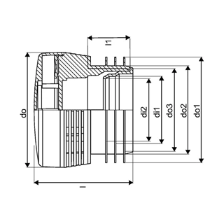 Uponor HypAir légbeszívó szelep 70-110 mm 1134571 Uponor HypAir légbeszívó szelep 70-110 mm 1134571