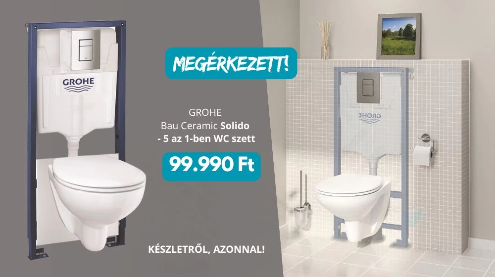 Újra készleten a Grohe Solido 5 az 1-ben WC szett