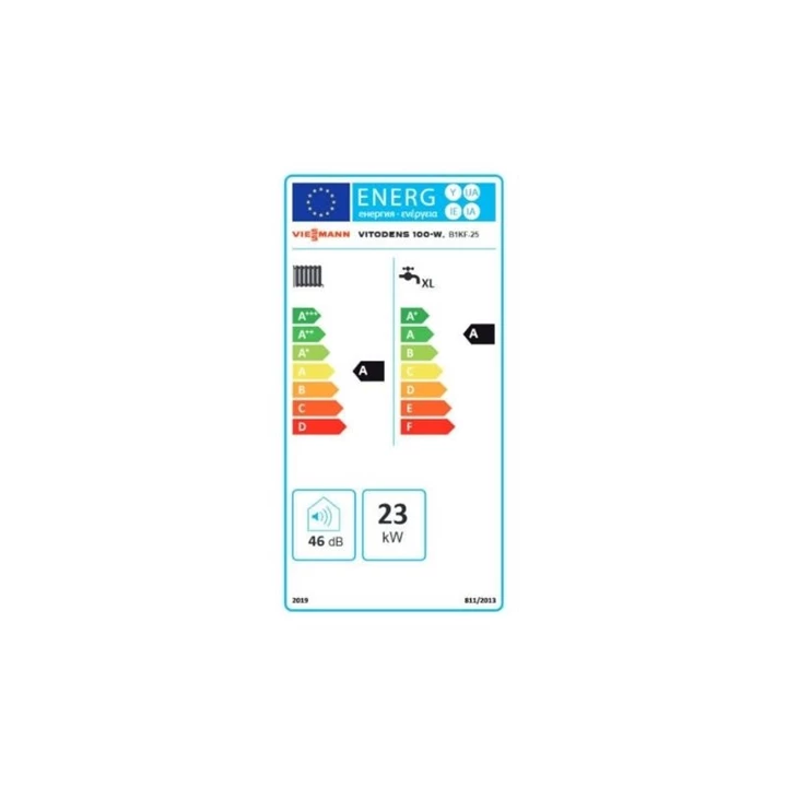 Viessmann Vitodens 100-W 25 kw kombi kazán Z020631