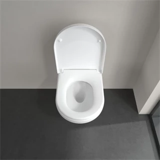 Villeroy and Boch Architectura Gyűrű nélküli mélyöblítésű fali WC, TwistFlush, kerek, hátsó kifolyású, fehér alpin 4694C Villeroy and Boch Architectura Gyűrű nélküli mélyöblítésű fali WC, TwistFlush, kerek, hátsó kifolyású, fehér alpin 4694C