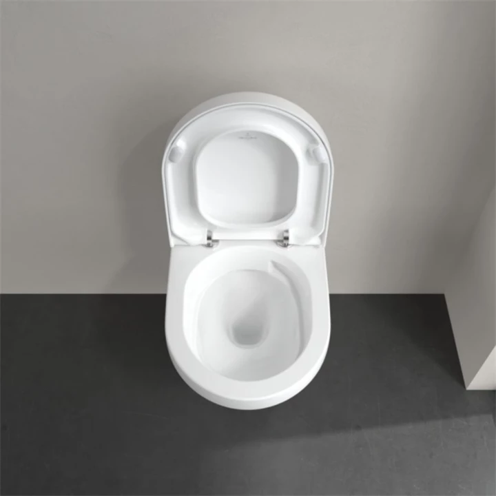 Villeroy and Boch Architectura Gyűrű nélküli mélyöblítésű fali WC, TwistFlush, kerek, hátsó kifolyású, fehér alpin 4694C Villeroy and Boch Architectura Gyűrű nélküli mélyöblítésű fali WC, TwistFlush, kerek, hátsó kifolyású, fehér alpin 4694C