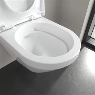 Villeroy and Boch Architectura Gyűrű nélküli mélyöblítésű fali WC, TwistFlush, kerek, hátsó kifolyású, fehér alpin 4694C Villeroy and Boch Architectura Gyűrű nélküli mélyöblítésű fali WC, TwistFlush, kerek, hátsó kifolyású, fehér alpin 4694C