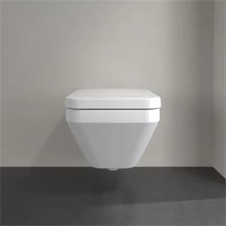 Villeroy and Boch Architectura Gyűrű nélküli mélyöblítésű WC falra szerelhető, TwistFlush, Négyszög, hátsó kifolyású 568 Villeroy and Boch Architectura Gyűrű nélküli mélyöblítésű WC falra szerelhető, TwistFlush, Négyszög, hátsó kifolyású 568