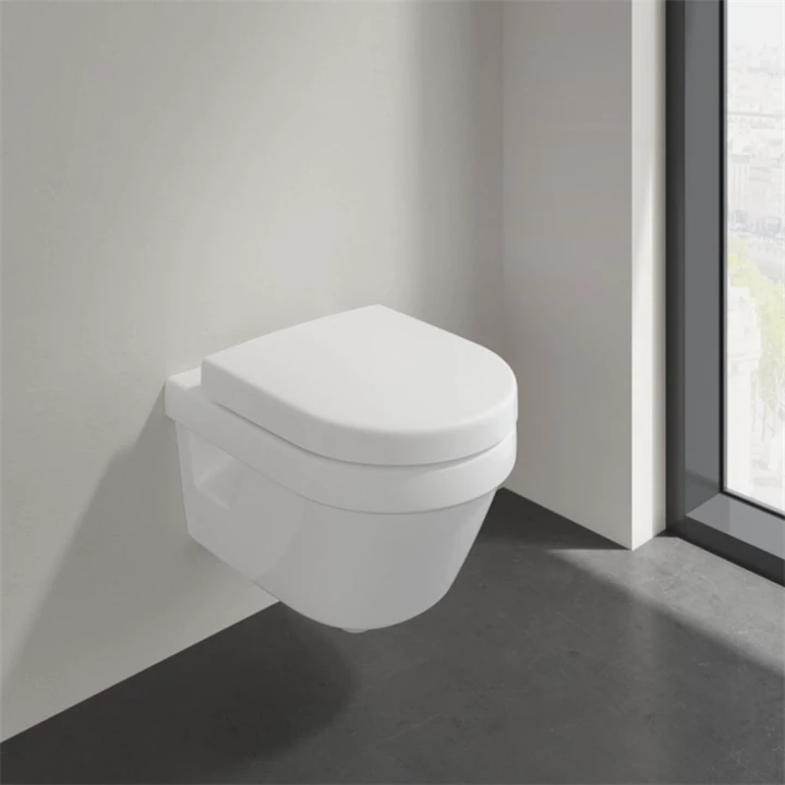 Villeroy and Boch Architectura WC-ülőke és huzat Kompakt, automatikus süllyesztő mechanizmussal (SC), kivehető üléssel ( Villeroy and Boch Architectura WC-ülőke és huzat Kompakt, automatikus süllyesztő mechanizmussal (SC), kivehető üléssel (