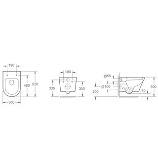 Wellis Clement fali Rimless WC WF00016 Wellis Clement fali Rimless WC WF00016